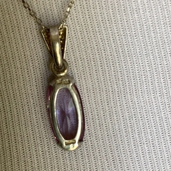 faceted amethyst pendant. - Picture 5 of 7